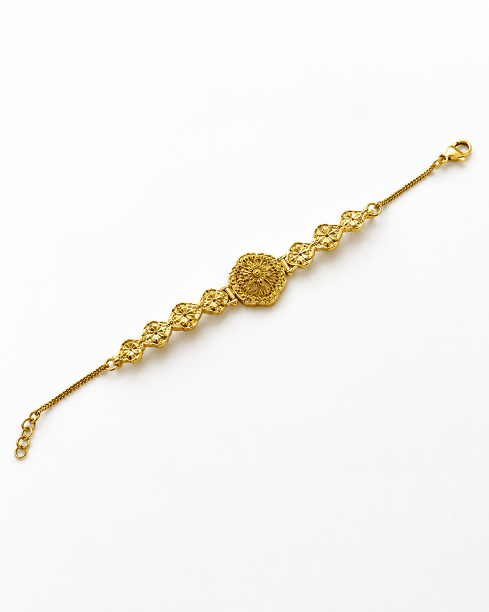 Bhavmayi Floral Gold Bracelet - bhavmayi
