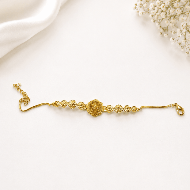 Bhavmayi Floral Gold Bracelet - bhavmayi