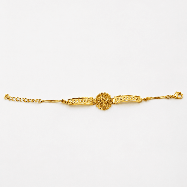 Bhavmayi Floral Grace Gold Bracelet - bhavmayi