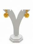 Bhavmayi Floral Lattice Gold-Tone Pendant Necklace & Earrings Set - bhavmayi