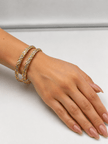 Bhavmayi Floral Luxe Dual-Tone Bangles - bhavmayi