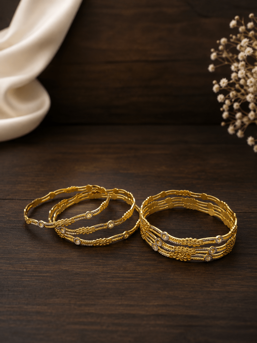 Bhavmayi Floral Radiance Bangle Set - bhavmayi