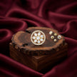 Bhavmayi Flower Mandala Statement Polki-Diamond-Gold Finish Ring - bhavmayi