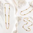 Bhavmayi Gold Beaded Multicolor Charm Necklace - bhavmayi