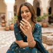 Bhavmayi Gold-Plated Multicolor Kundan Statement Ring - bhavmayi