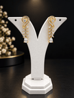 Bhavmayi Gold-Tone CZ Crystal Necklace & Earrings Set - bhavmayi