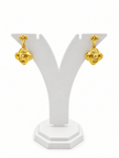 Bhavmayi Gold-Tone Floral Geometric Necklace & Earring Set - bhavmayi