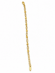 Bhavmayi gold-tone marquise link bracelet with clear reflective accents and geometric connector details - bhavmayi