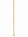 Bhavmayi gold-tone marquise link bracelet with clear reflective accents and geometric connector details - bhavmayi