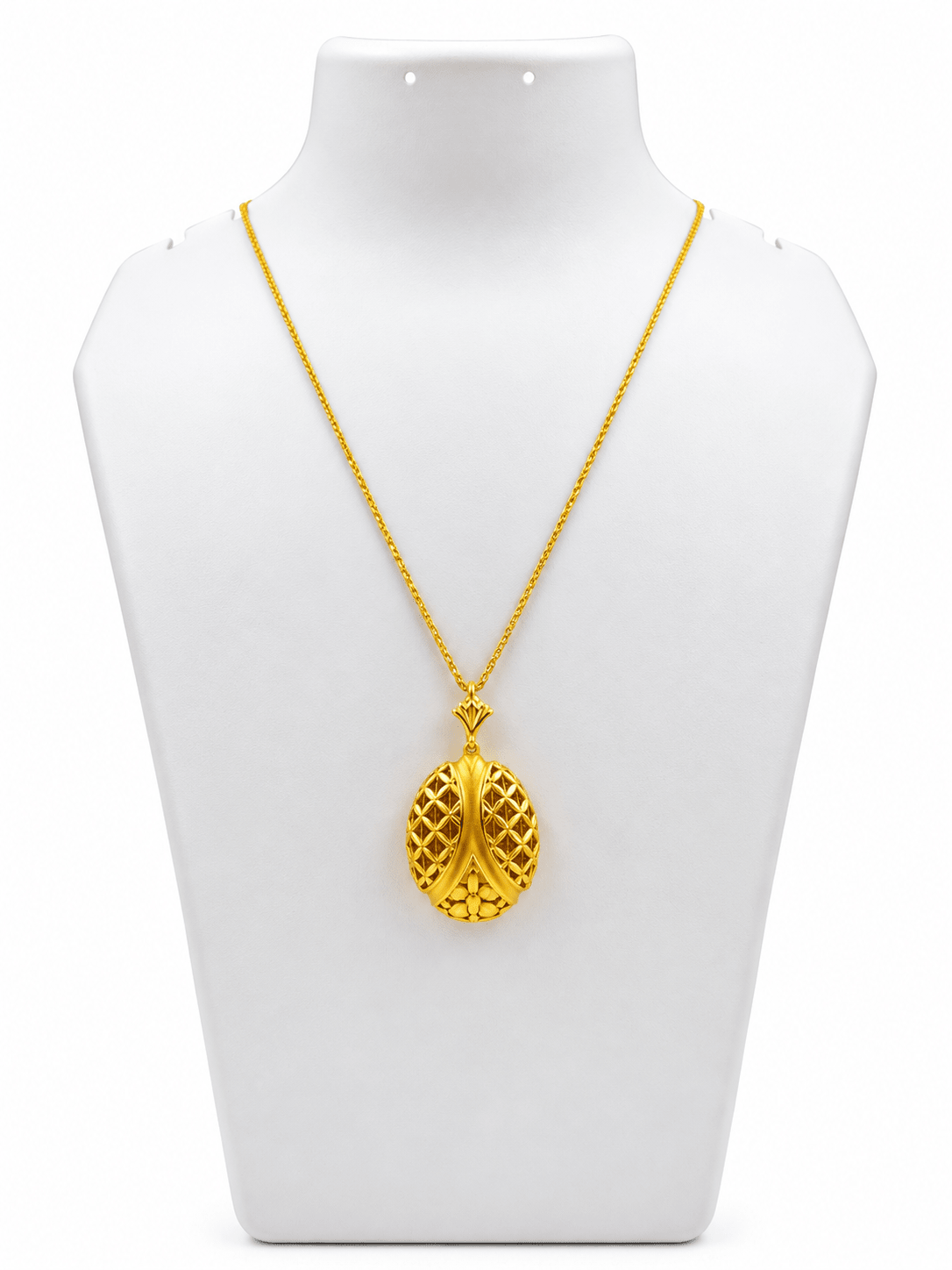 Bhavmayi gold-tone necklace and matching earrings featuring elongated leaf motifs with intricate open lattice detailing - bhavmayi