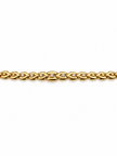 Bhavmayi gold-tone oval link bracelet with repeating clear accents and rounded decorative connectors - bhavmayi