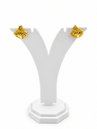 Bhavmayi Golden Floral Teardrop Necklace & Earrings Set - bhavmayi