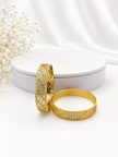 Bhavmayi Golden Lattice Elegance Bangle Set - bhavmayi