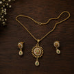 Bhavmayi Heritage Round Pendant Necklace Set - bhavmayi