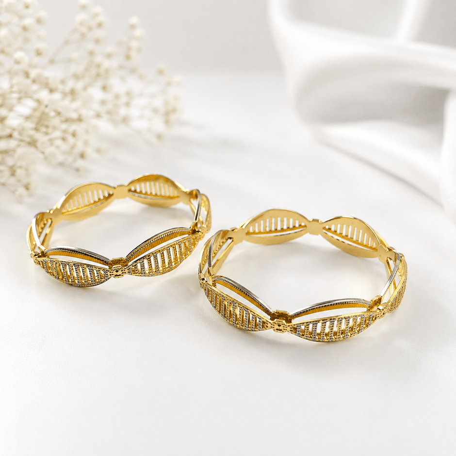 Bhavmayi Leafline Openwork Bangles - bhavmayi