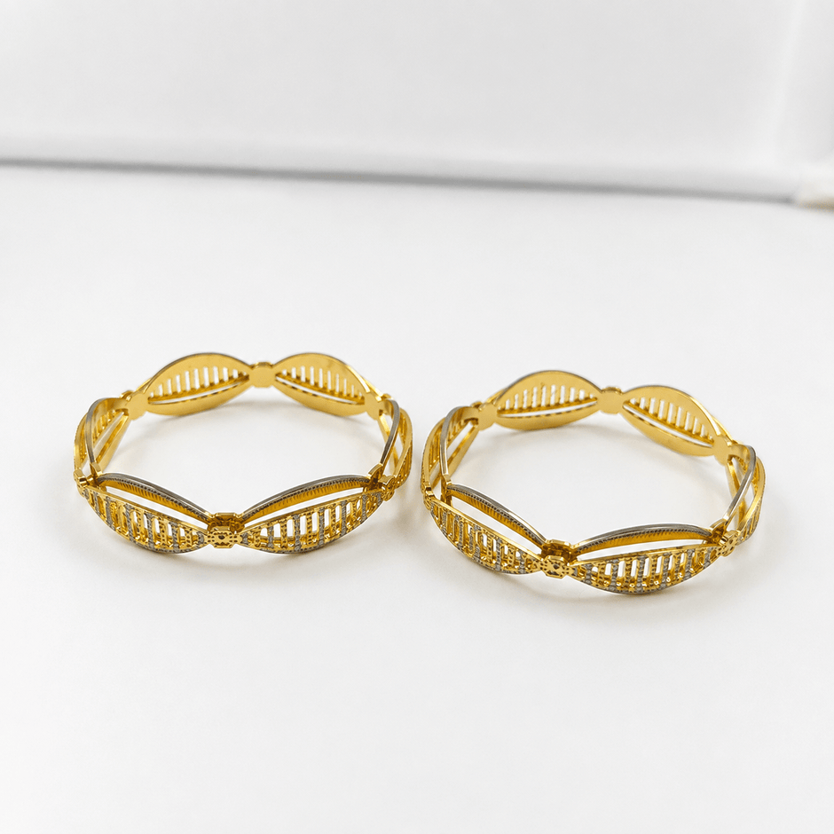 Bhavmayi Leafline Openwork Bangles - bhavmayi