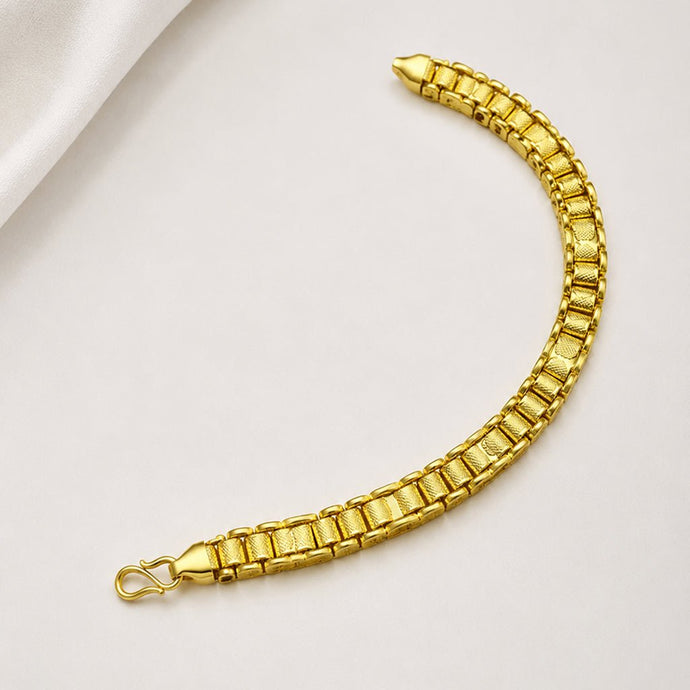 Bhavmayi Men-ElegantGold-Plated Link Bracelet - bhavmayi