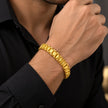 Bhavmayi Men-ElegantGold-Plated Link Bracelet - bhavmayi