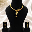 Bhavmayi Pink Floral Elegance Necklace Set - bhavmayi