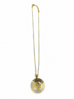 Bhavmayi Radiant Oval Halo Pendant Necklace & Earring Set - bhavmayi