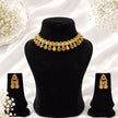 Bhavmayi Rajwada Floral Ruby & Emerald Necklace Set - bhavmayi