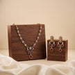 Bhavmayi Regal Peacock-Motif Ruby, Diamond-Polki-Style Heritage Necklace Set with Earrings - bhavmayi