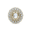 Bhavmayi Royal Polki Emeralds and Diamonds Mandala Statement Ring - bhavmayi