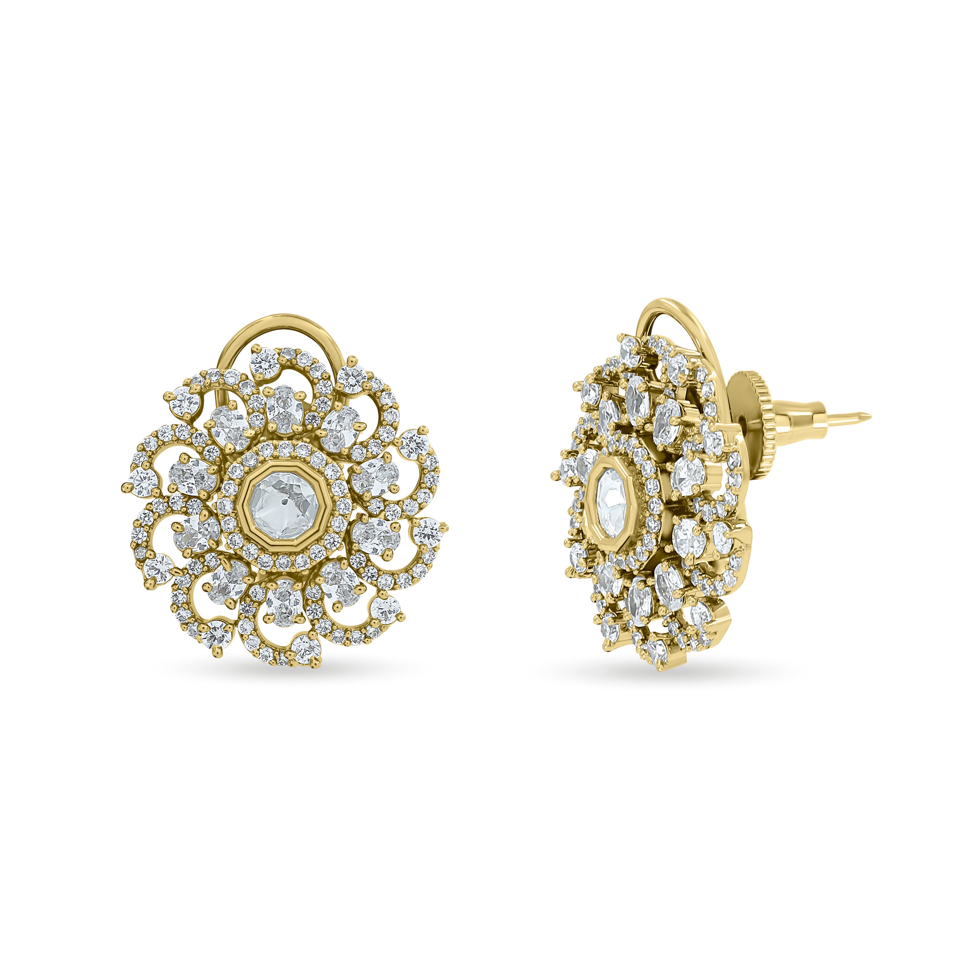 Royal Bloom Crystal Earrings