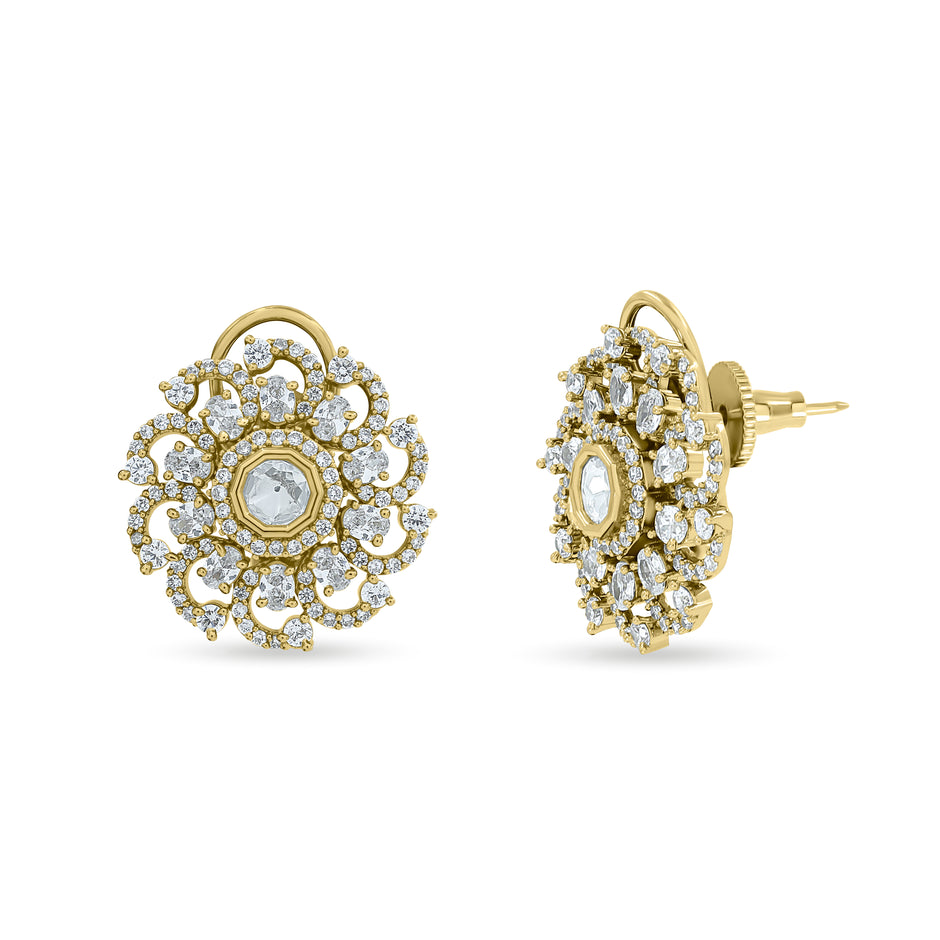 Royal Bloom Crystal Earrings