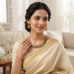 Bhavmayi Rajwada Floral Ruby & Emerald Necklace Set