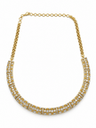 Elegant Gold-Plated CZ Necklace & Earrings Set for Women - bhavmayi