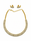 Elegant Gold-Plated CZ Necklace & Earrings Set for Women - bhavmayi