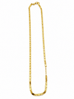 Men's gold chain with repeating geometric link design - bhavmayi